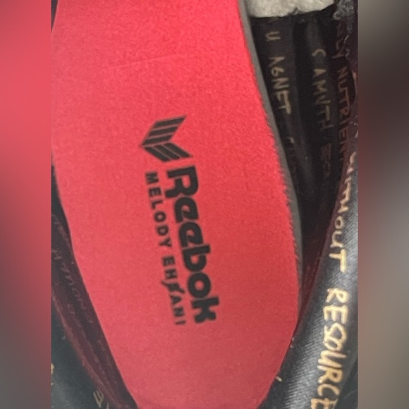 Reebok Melody Ehsani x Question  “Love” Mid Top Sneakers- NWOT- Women’s 8.5 USA - Picture 12 of 16